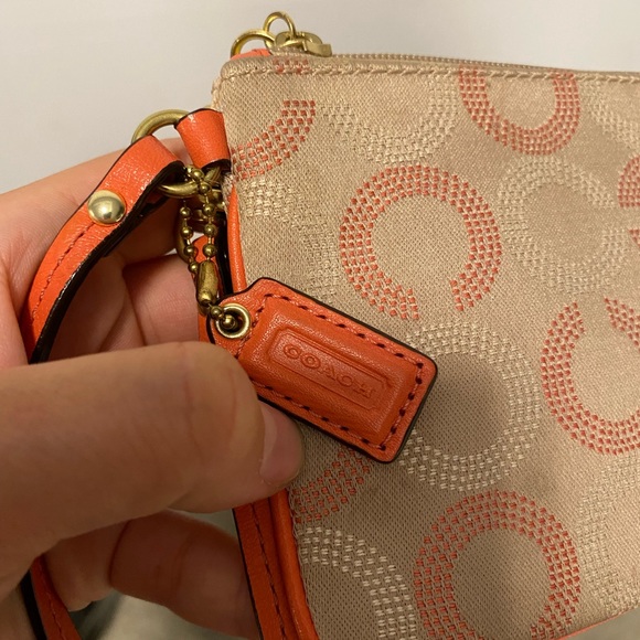 Coach Wristlet Coral Wallet - Picture 2 of 3